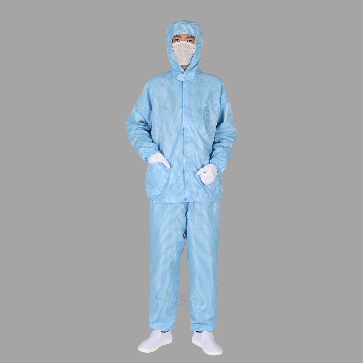 Cleanroom Jacket And Pants Hooded Anti-static Work Clothes ESD Garments
