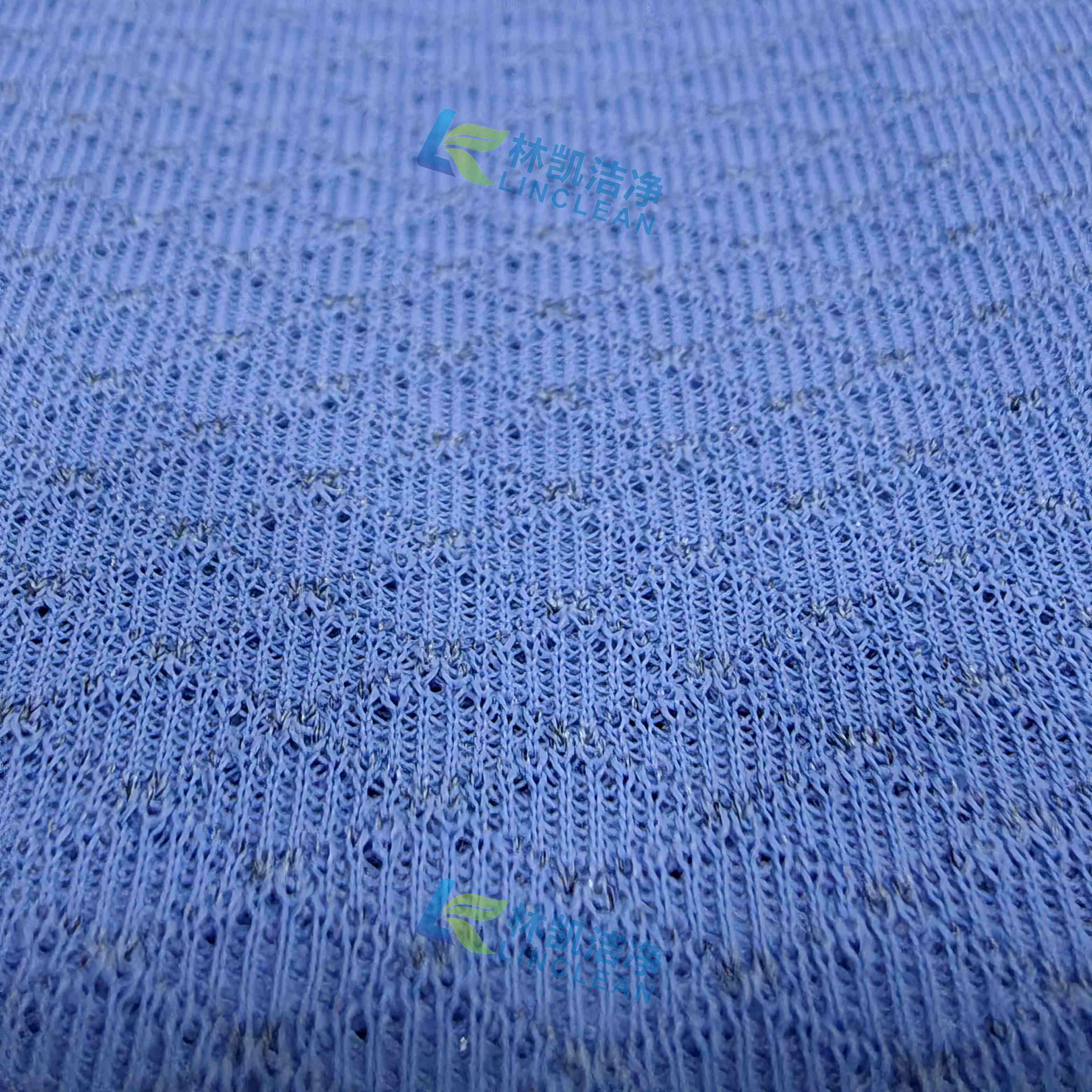 Long Sleeve Unisex Anti Static Cleanroom Diamond Knitted Lab Jacket ESD Uniform
