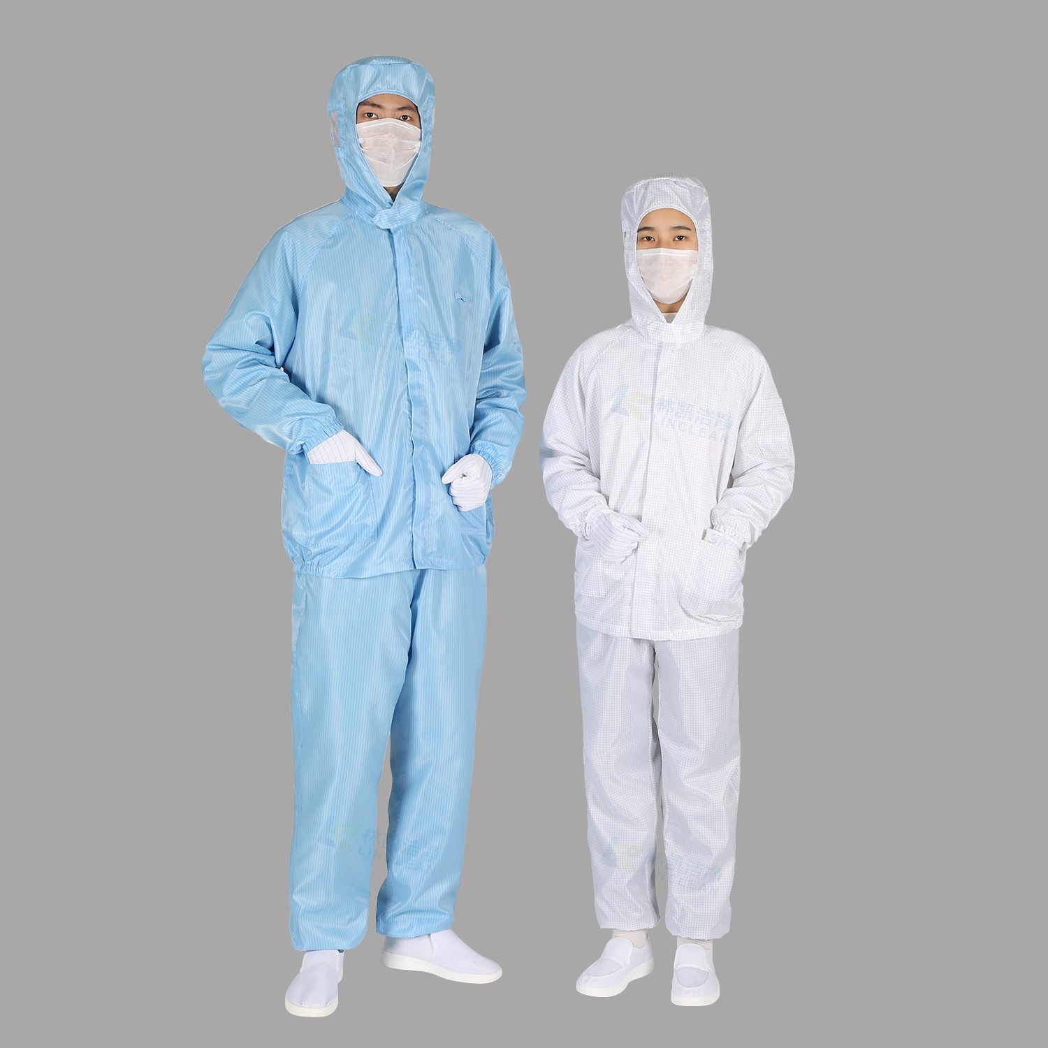 Working Antistatic Cleanroom Anti-static Work Clothes Hooded ESD Garment for Industrial