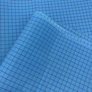 cleanroom dustproof 5mm grid uniform cloth ESD anti static fabric for workwear