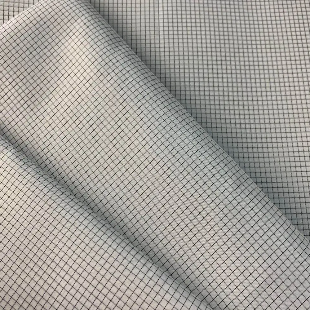 polyester electrical conductive antistatic esd fabric for clean room workwear
