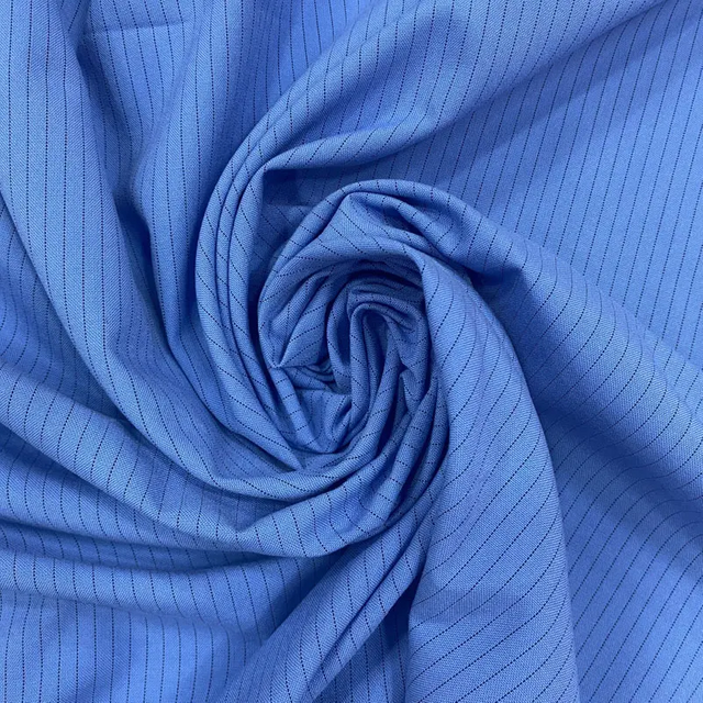 Clean Room Polyester Anti-static Work Clothes Nonwoven ESD Fabric