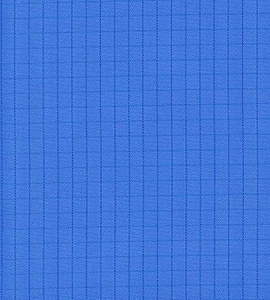 Dark Blue 5mm Grid Stripe Polyester Carbon Filament Anti-static ESD Fabric 
